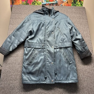 VGT Forecaster of Boston Coat Jacket Women's XS Parka Green Jacket Full Zip Hood
