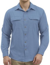 Mens Long Sleeve Sun UV Protection Shirt Cooling Quick Dry Fishing Shirts for...