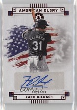 2024 Boys of Summer American Glory Signatures Red 42/49 Zach DeLoach Auto 1da