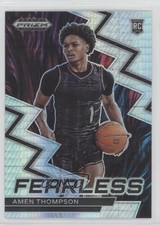 2023-24 Panini Prizm Draft Picks Fearless Hyper Prizm Amen Thompson #11 0c6