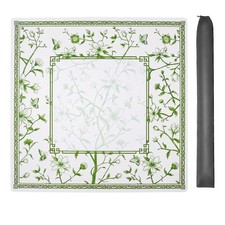 Green Printed Mahjong Mat 31.5  x31.5   with Black Carrying Bag, Anti-Slip, N...