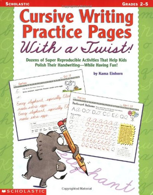 Cursive Writing Practice Pages With a Twist: Dozens of Super... - Einhorn, Kama