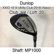Dunlop XXIO 10 X Utility Club 2018 Navy H4 Hybrid  20 MP1000 Stiff Regular Rig