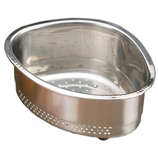 RSVP Endurance In-Sink Corner Colander Strainer Basket, Dishwasher Safe