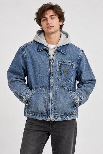 GAP X Mad Happy Hooded Zip Mid-Length Bomber Jacket Men's Size M - product listing photo