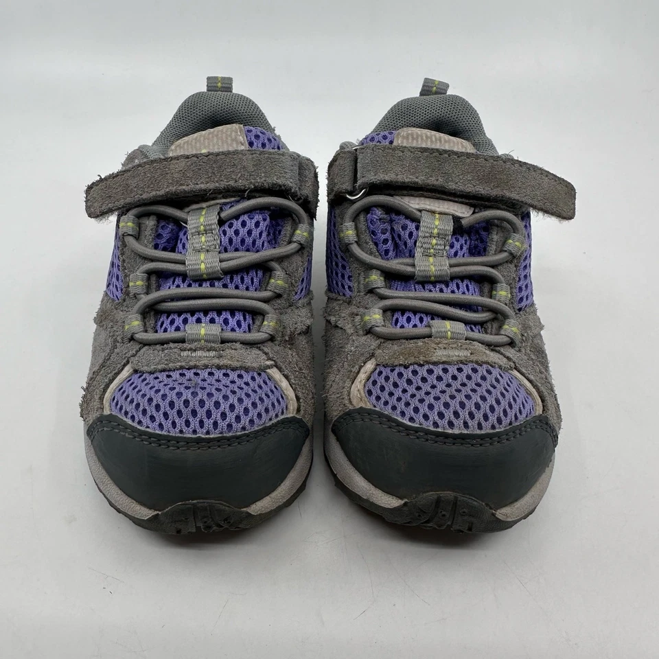 Columbia Omni-Grip Zapatos de Senderismo Niños Pequeños EE. UU. 8 UE 25 UK 7 Gris Púrpura Con Cordones Foto 2 de 4