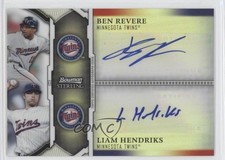 2011 Bowman Sterling Dual Refractor 90/99 Ben Revere Liam Hendriks Auto 1c7