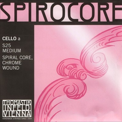 Spirocore Cello A String - chr/steel: Medium
