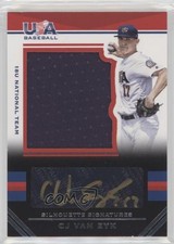 2017 USA Baseball Stars & Stripes Black Gold Jersey 31/88 CJ Van Eyk Auto 0a2