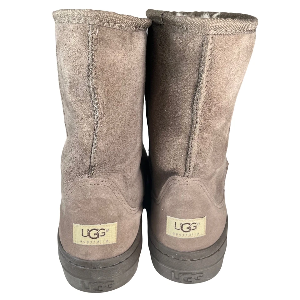 Botas UGG Australia Ultra Cortas Para Hombres 5220 Gris Gamuza Piel de Oveja Forradas M9 Foto 4 de 4