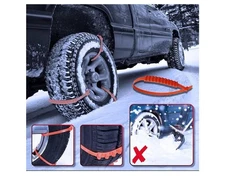 24 Pcs Reusable Anti- Skid Chains Snow Tire Chains For Car SUV Pickup 24 Pcs