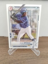 2021  1ST BOWMAN  RYAN SPIKES BD-63  TAMPA BAY RAYS