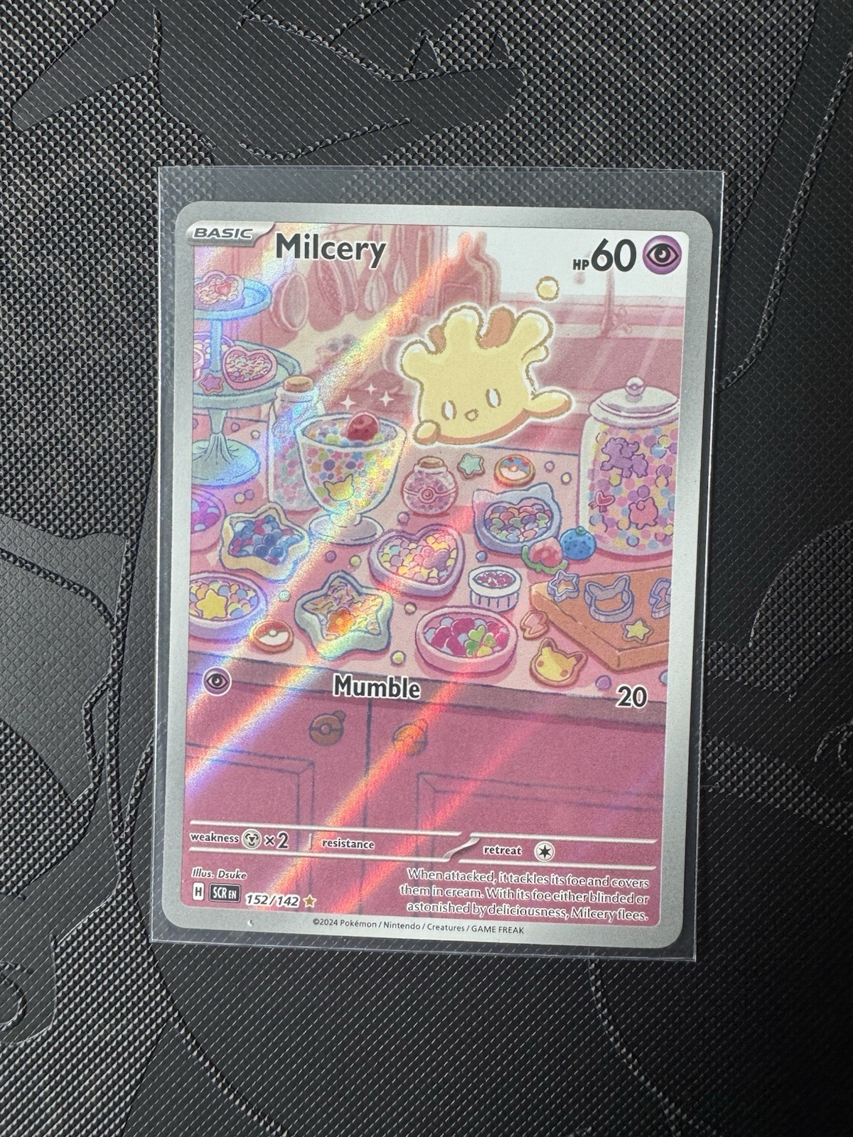 Milcery 152/142 Illustration Rare Stellar Crown Pokemon Card Near Mint