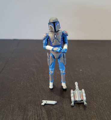 Mandalorian Warrior CW29 Clone Wars STAR WARS LOOSE Near Complete EXTRA Gun CS1