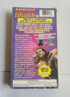 WWF Spring Explosion 1996 VHS Coliseum Video In Your House Tested 