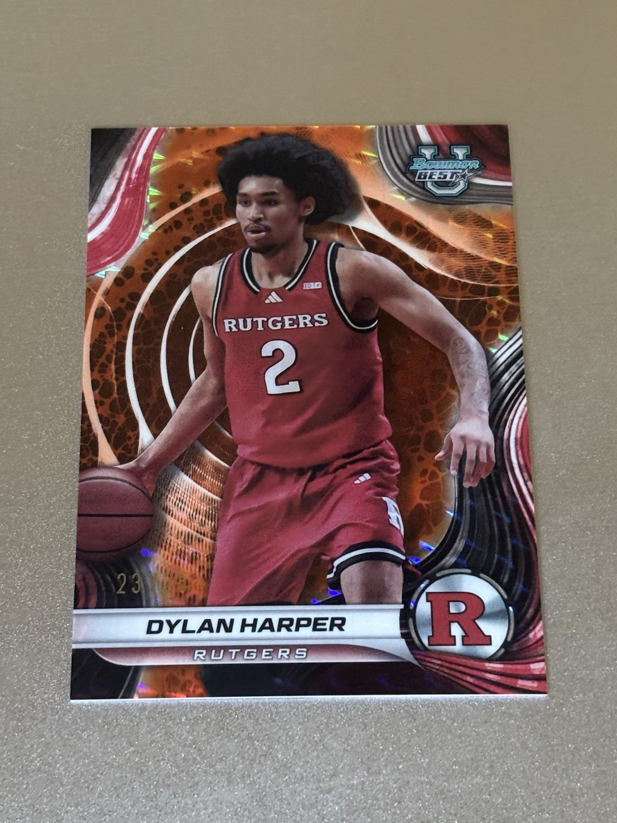 Dylan Harper 2024-25 Bowman U Best Best of 24/25 Orange Geometric /25 #22