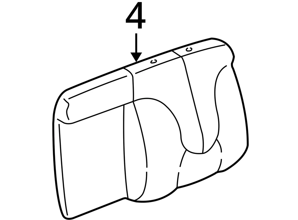 GM COVER R/SEAT BK CUSH *NOVO 89043762 NOVO FABRICANTE DE EQUIPAMENTO ORIGINAL 89043762 - Imagem 3 de 3