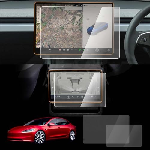 X-CAR Tempered Glass Center Console Screen Protector for Tesla Model 3 Highland