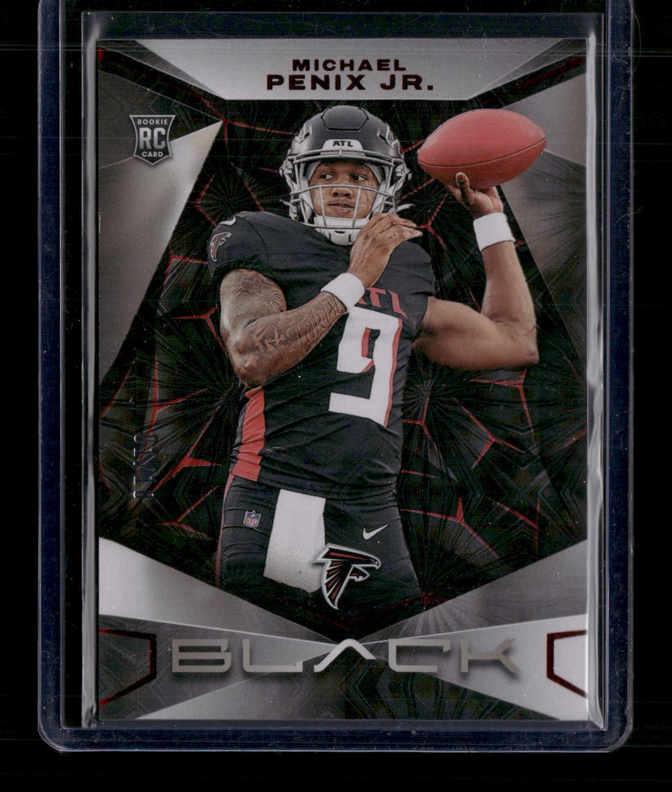 2024 Panini Black #178 Michael Penix Jr. Ruby Rookie 01/10 AB
