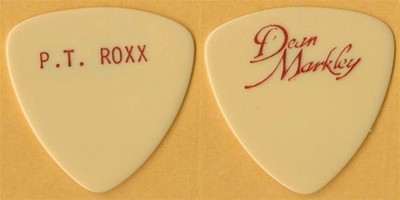 Pat Travers 1980's concert tour vintage collectible P.T. Roxx stage Guitar Pick