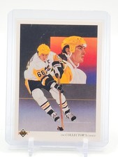 MARIO LEMIEUX 1990-91 UD COLLECTOR'S CHOICE #305 PENGUINS CHECKLIST HOCKEY Q6423