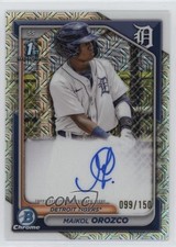 2024 Bowman Chrome Prospect HTA Choice Refractor 99/150 Maikol Orozco Auto 5i3