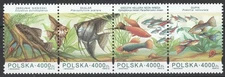 Poland 1994 Fauna, Fish 4 MNH stamps