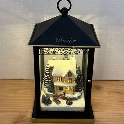 Thomas Kinkade Bradford Exchange Sparkle of the Season Wonder Lantern LED