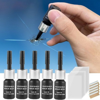 5 Pack Auto Glass Nano Repair Fluid Windshield Repair Kit Quick & Efficiency Fix