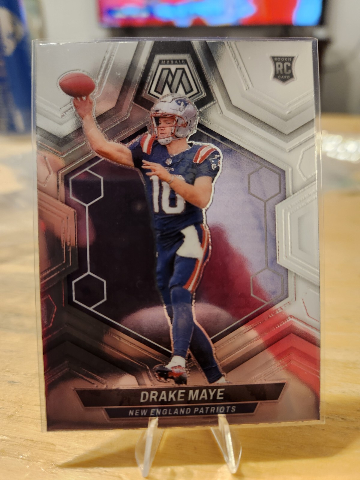 2024 Panini Mosaic Football #303 Drake Maye (RC) New England Patriots Rookie