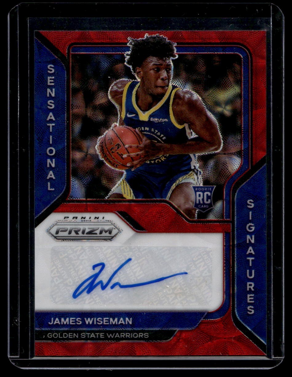 2020-21 Panini Prizm James Wiseman Sensational Signatures Prizm Choice RC