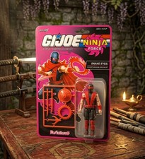 Super7 ReAction  GI Joe Ninja Force Snake Eyes Target Exclusive Figure New