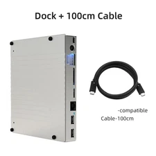 Double 40Gbps USB4 Expansion Hub Metal Housing 330W Internal Supply PD100W 11