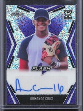 2020 Leaf Flash #BA-AC2 Armando Cruz Base Autographs Purple #/35