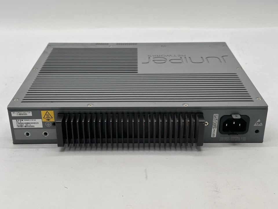 Juniper EX2200-C-12P-2G 12-Port Ethernet PoE+ Network Switch-No Power Cable - Image 4 of 4