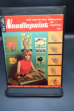 McCall's Needlepoint Beginners Book 1967 Step by Step 31 Stitches 42 Designs VG