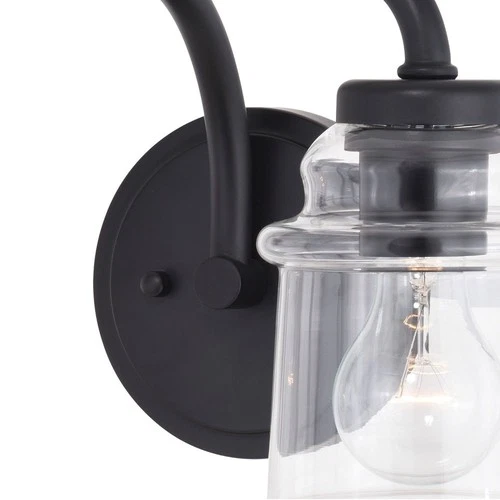 Toledo 2-Light Bathroom Light in Industrial and Jar Style 8.25 Inches Tall and - Picture 8 of 9