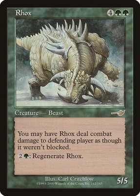 Rhox - 112 / English / Moderately Played MTG