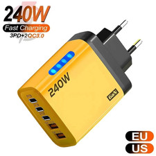4-Port USB C PD Quick Charge 3.0 Type C Fast Charger for Phone
