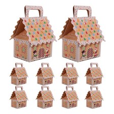 10 Pcs Christmas Decorations Box Candy Bags for Party Favor Boxes