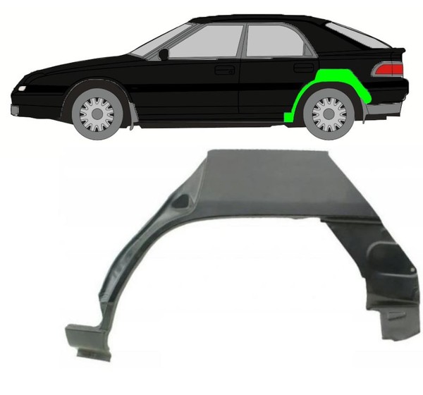 Radlauf FüR Mazda 323 F BG 1989 - 1994 Links-image