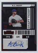 2022 Panini Chronicles Contenders Rookie Ticket Draft Red /75 AJ Alexy Auto 0nr3
