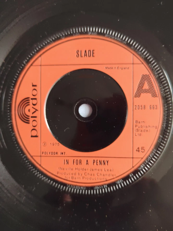 SLADE "IN FOR A PENNY" 1975 7" VINYL SINGLE IN A COMPANY SLEEVE - Image 3 of 4