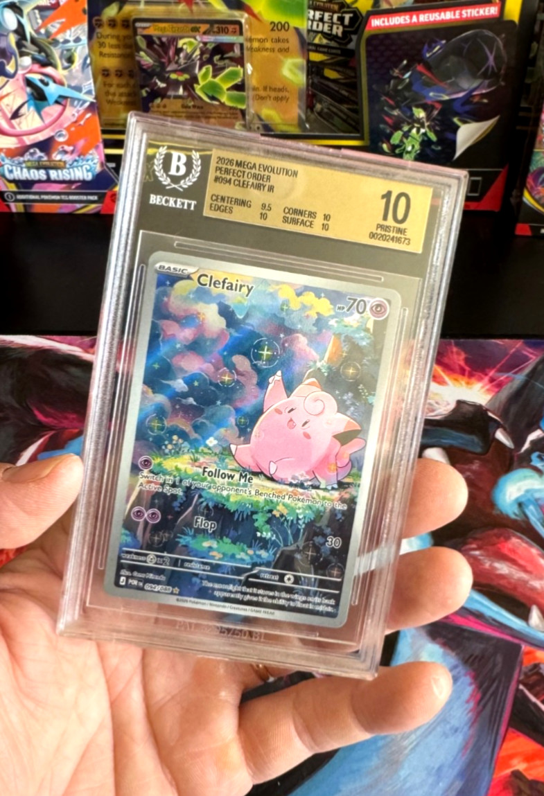 Clefairy 094/088 Pokemon BGS 10 Gold Label Pop 2! view 3