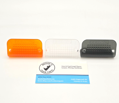 5) Brock's Lund MoonVisor Replacement Light Lens Lenses Amber