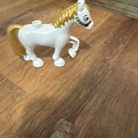 LEGO Duplo 2012 Disney Princess Horse, and White 2 x 2 hole horse