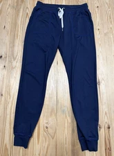 Zyia Active Navy Cozy Jogger Pants Women’s Size Large Pockets LL119