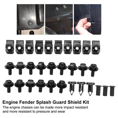 ‘28Pcs Engine Splash Guard Shield Kit Impact Resistant Engine Chassis - Picture 6 of 23