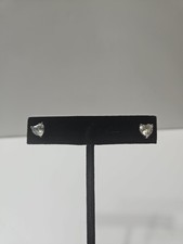Sterling Silver Earrings CZ Heart Shape