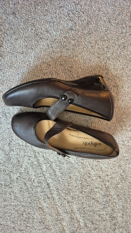 Zapatos de vestir para mujer Softspots marrón oscuro Foto 3 de 4